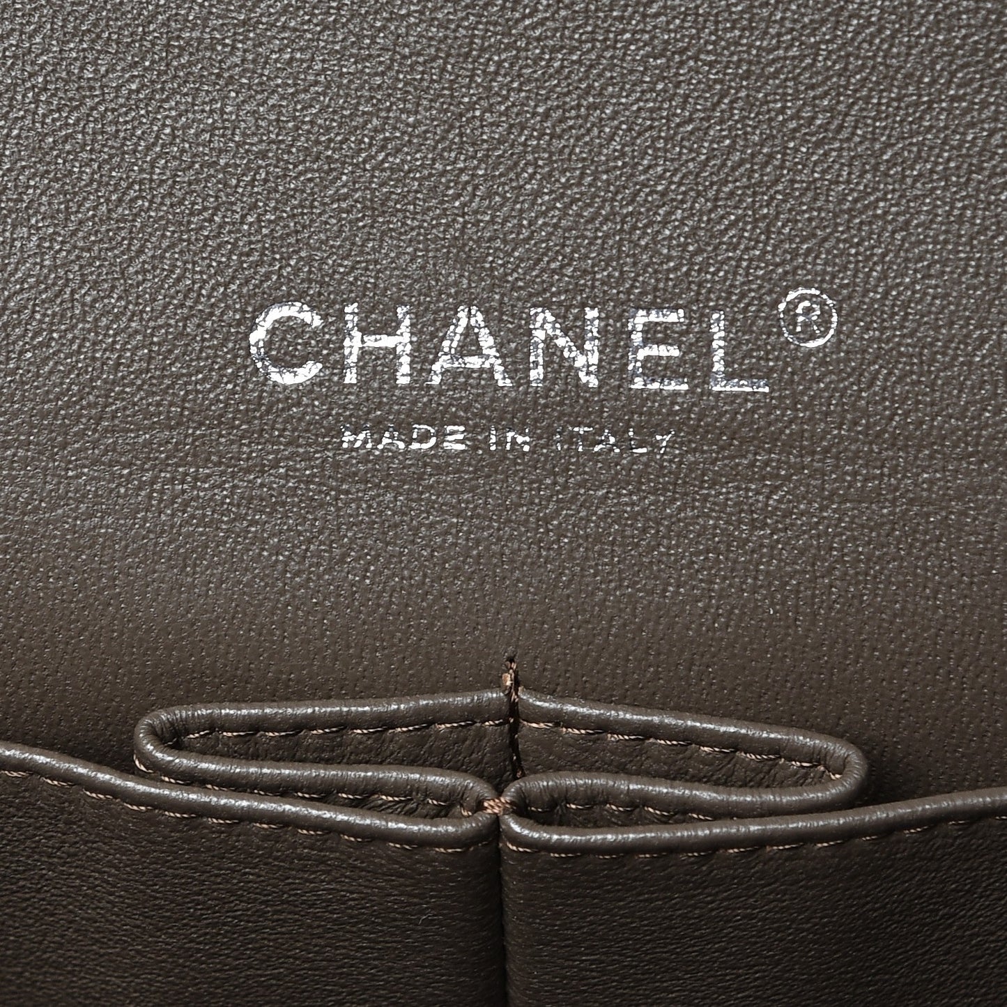 Caviar Quilted Maxi Double Flap Brown