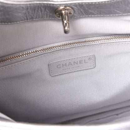 Chanel Metallic Crumpled Calfskin Small 31 Shopping Bag Silver 7 of 9