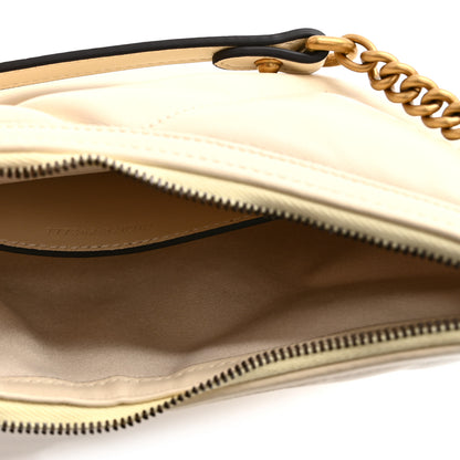 Gucci Calfskin Matelasse GG Marmont Half Moon Hobo White 7 of 11