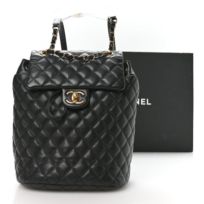 Chanel Lambskin Quilted Small Urban Spirit Backpack Black 10 of 10