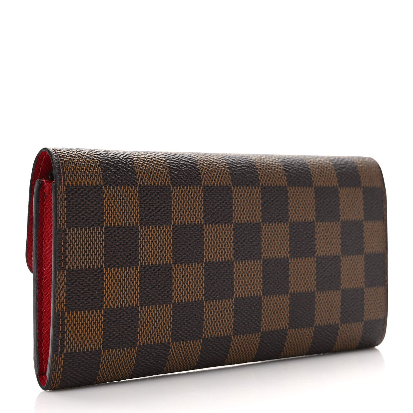 Damier Ebene Emilie Wallet Red