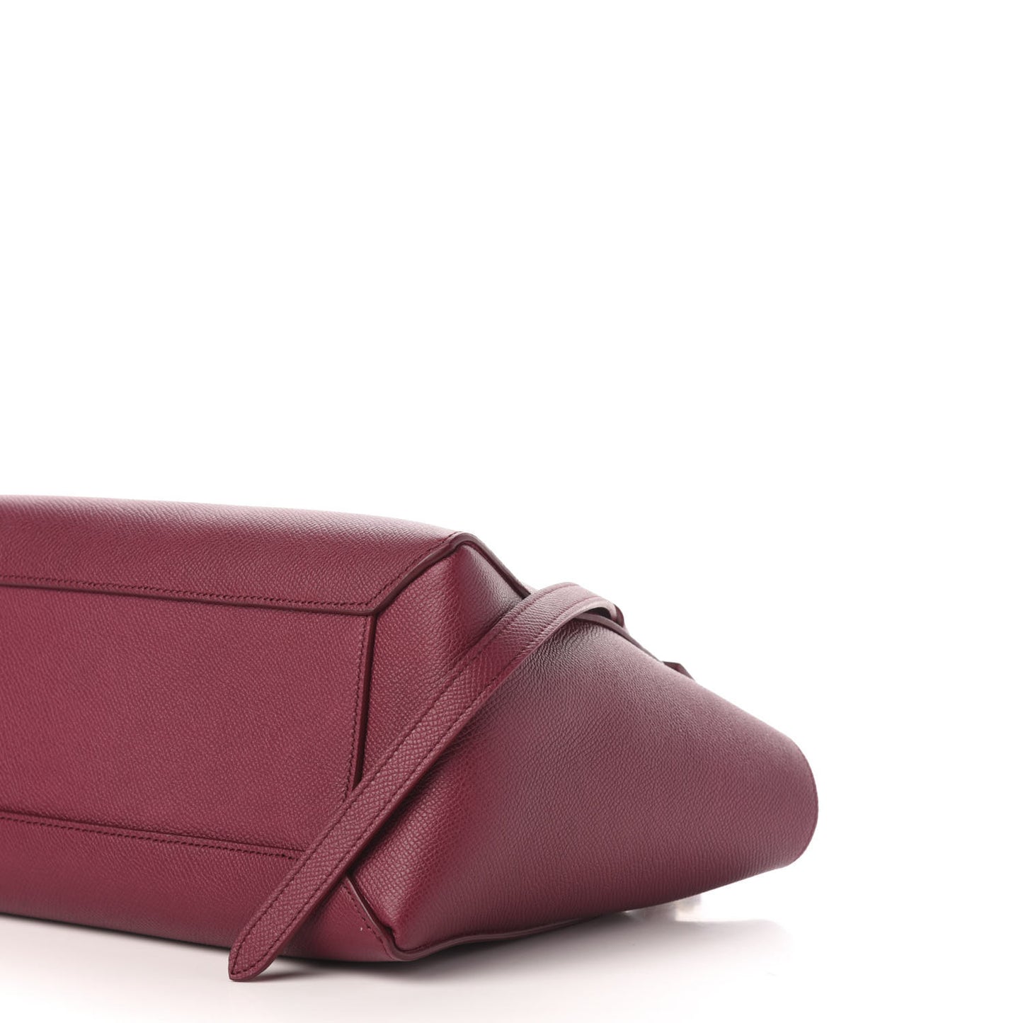 Grained Calfskin Micro Belt Bag Plum