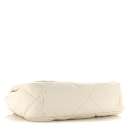 Chanel Lambskin Quilted Medium Chanel 19 Flap White 4 of 12