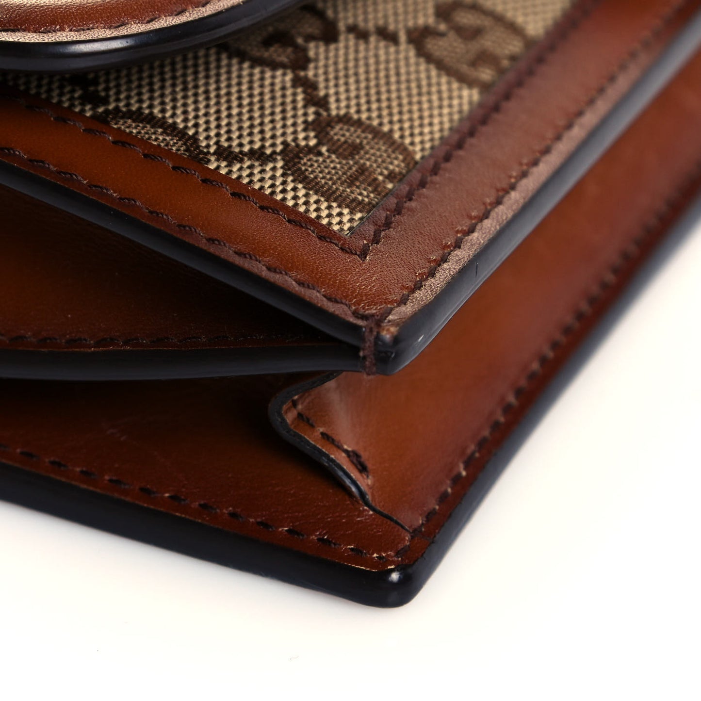 Monogram Lady Web Convertible Wallet Beige Cuir