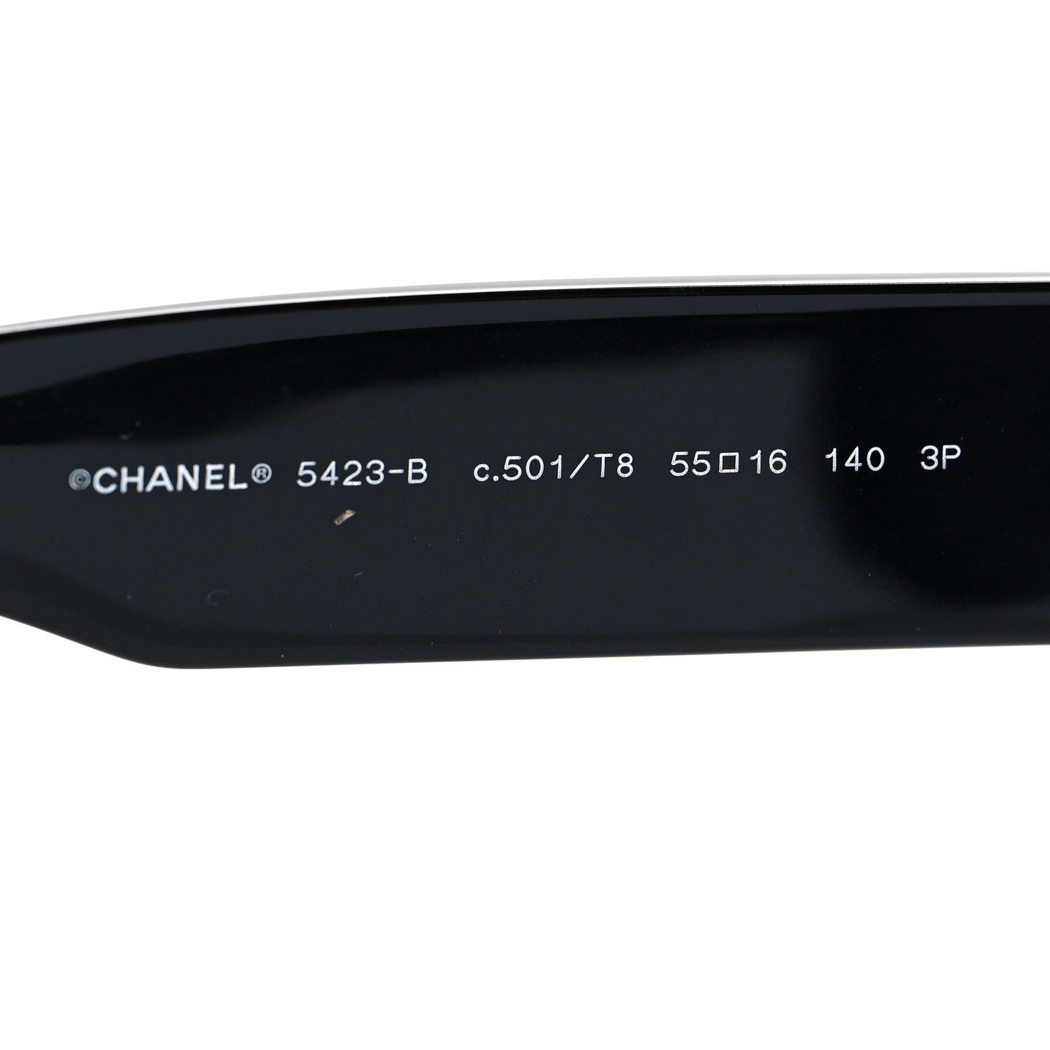 Chanel Resin Polarized Sunglasses 5423-B Black 6 of 7