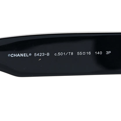 Chanel Resin Polarized Sunglasses 5423-B Black 6 of 7