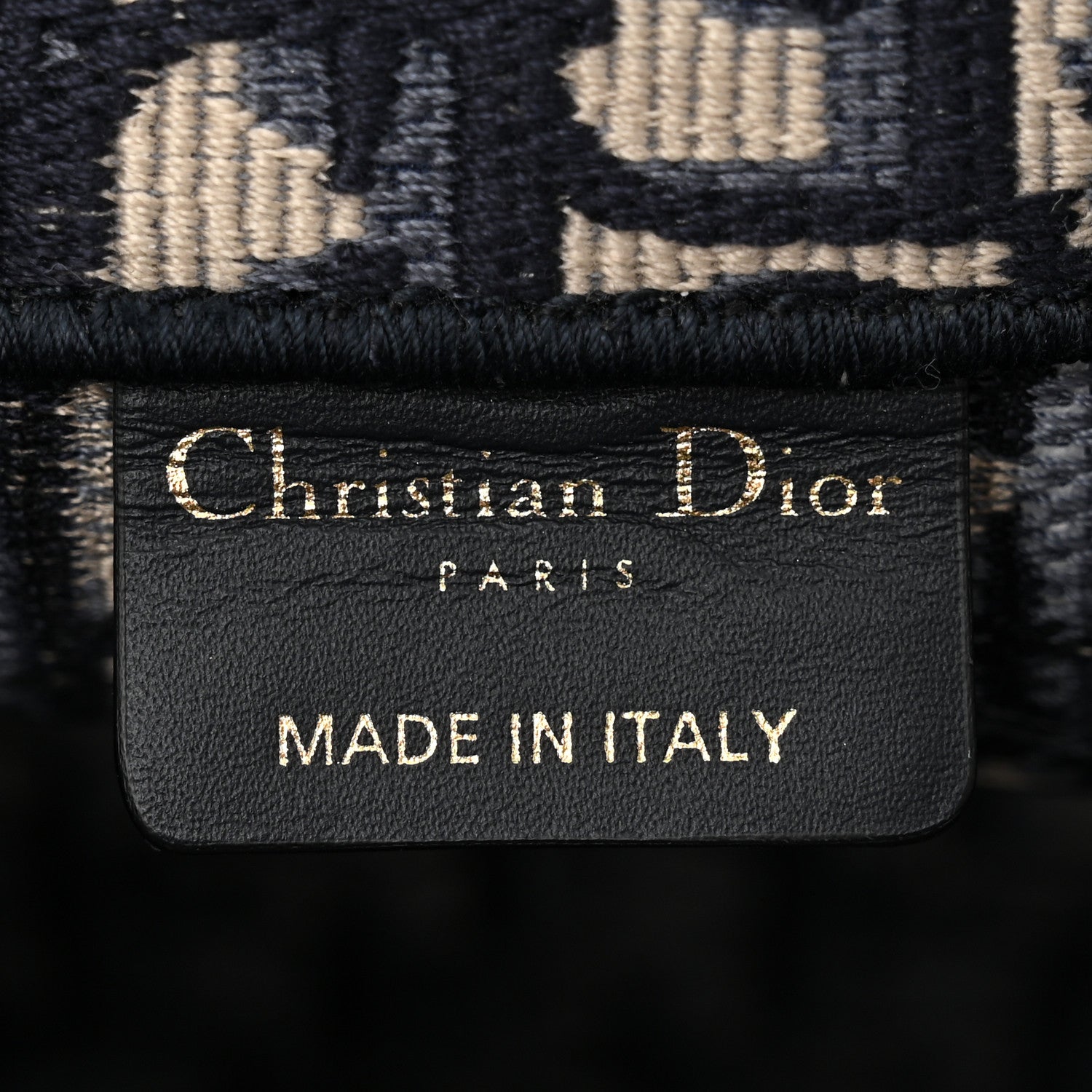 Christian Dior CHRISTIAN DIOR Oblique Small Book Tote Blue Multicolor 6 of 10