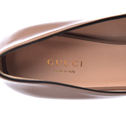 Gucci Malaga Kid Pearly GG Marmont Fringe 50mm Loafer Pumps 38.5 Porcelain Rose 6 of 10