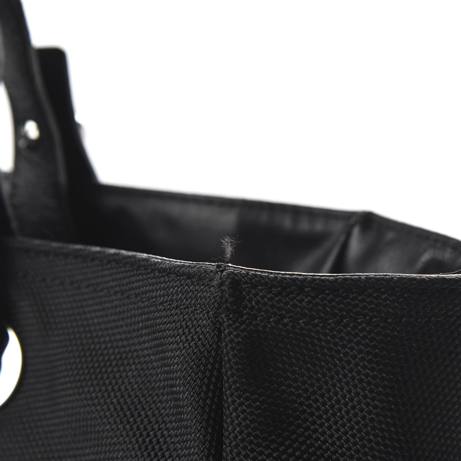 Chanel Coated Canvas Quilted Large Paris Biarritz Tote Black 12 of 12