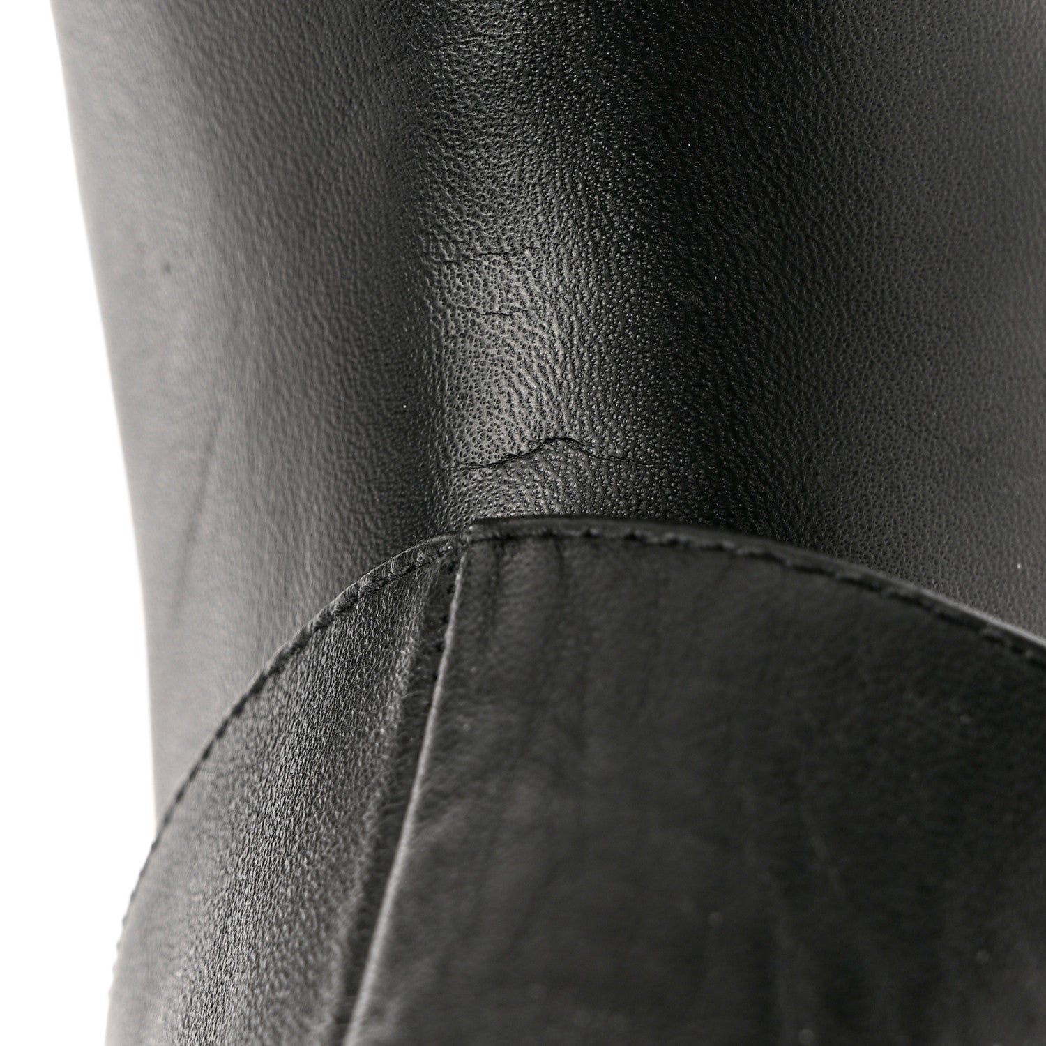 Chanel Calfskin Ascot Knee High CC Boots 36 Black 9 of 9