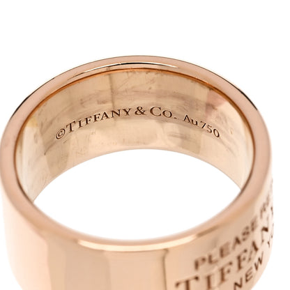 Tiffany 18K Rose Gold Return to Tiffany Wide Ring 54 7 4 of 4