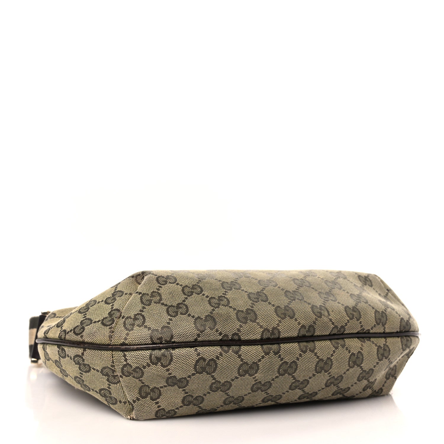 Gucci Monogram Medium Half Moon Hobo Green 3 of 8