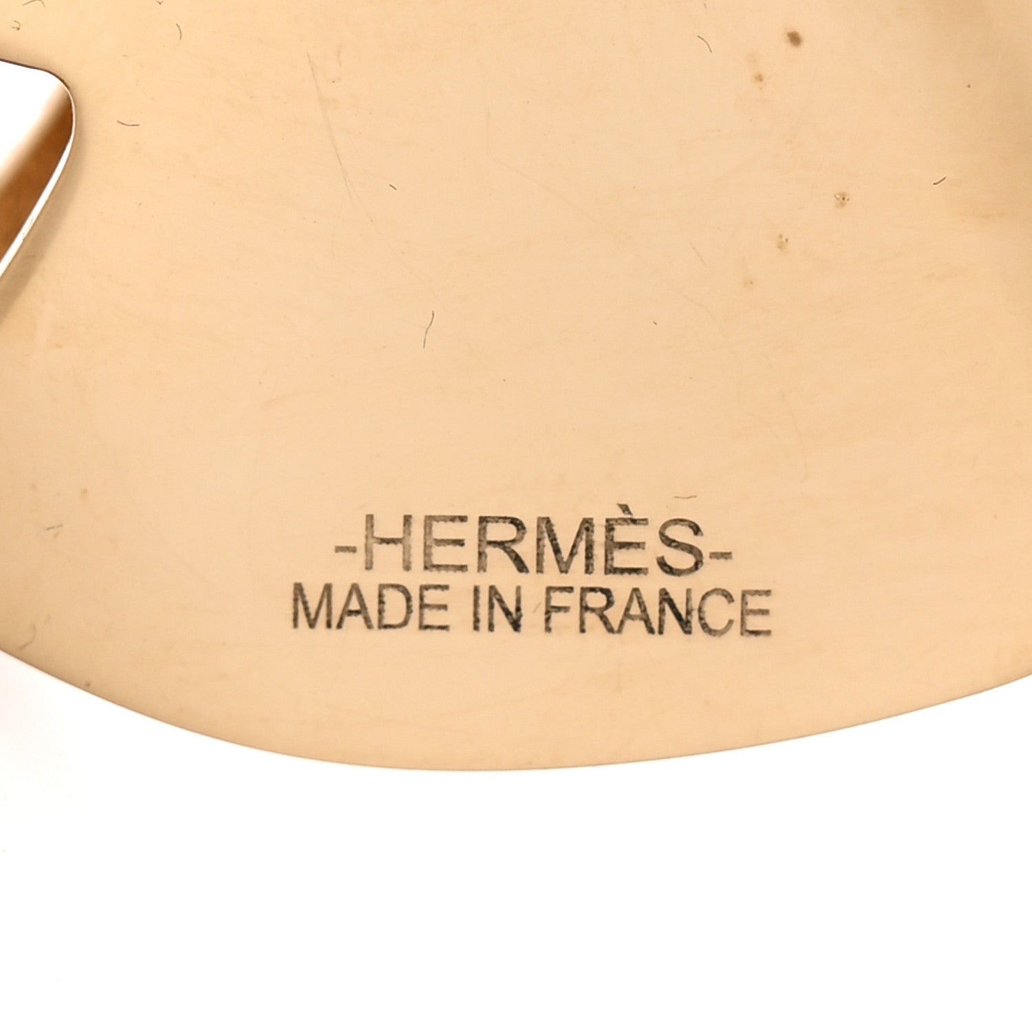 Hermes Permabrass Lacquered Zebra Scarf 90 Ring Black 4 of 4