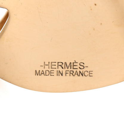 Hermes Permabrass Lacquered Zebra Scarf 90 Ring Black 4 of 4