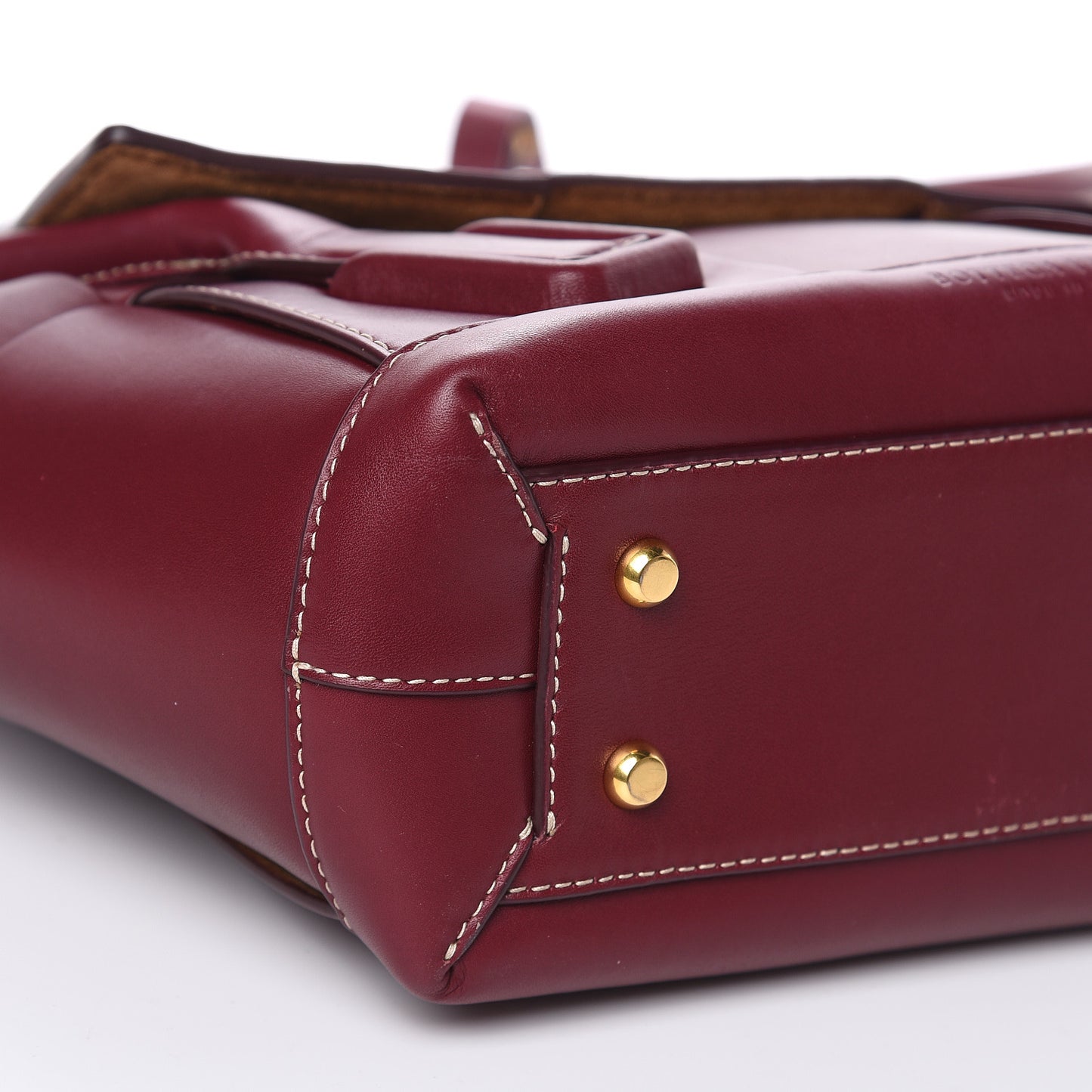 French Calfskin Maxi Intrecciato Arco 33 Bordeaux