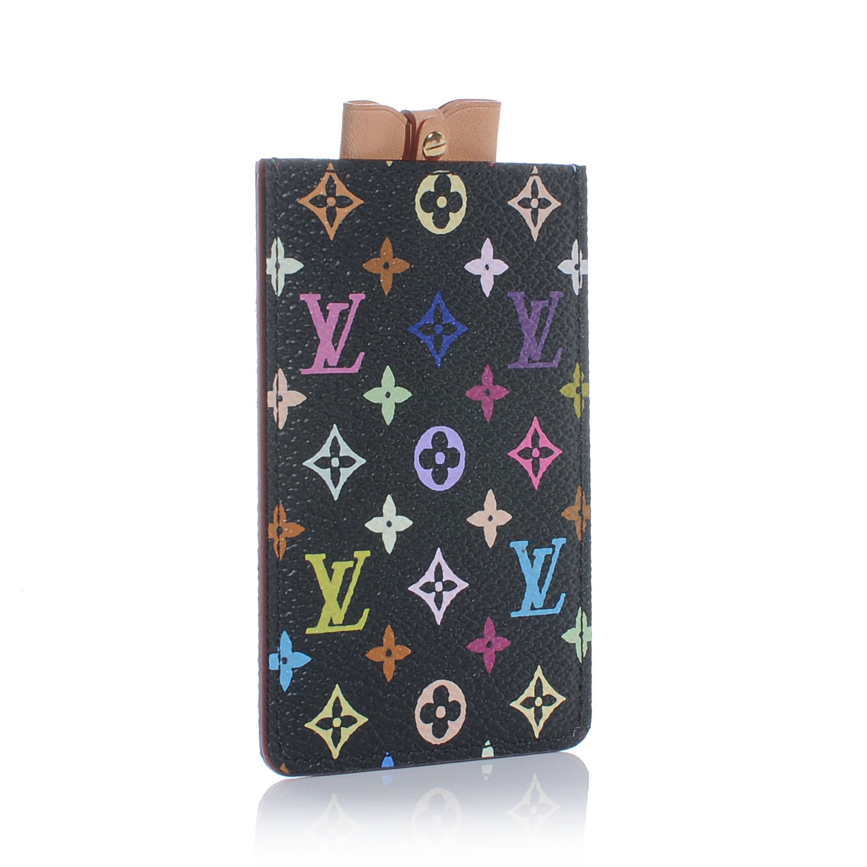 Louis Vuitton Monogram Multicolor Mirror and Case Pouch Black 3 of 8