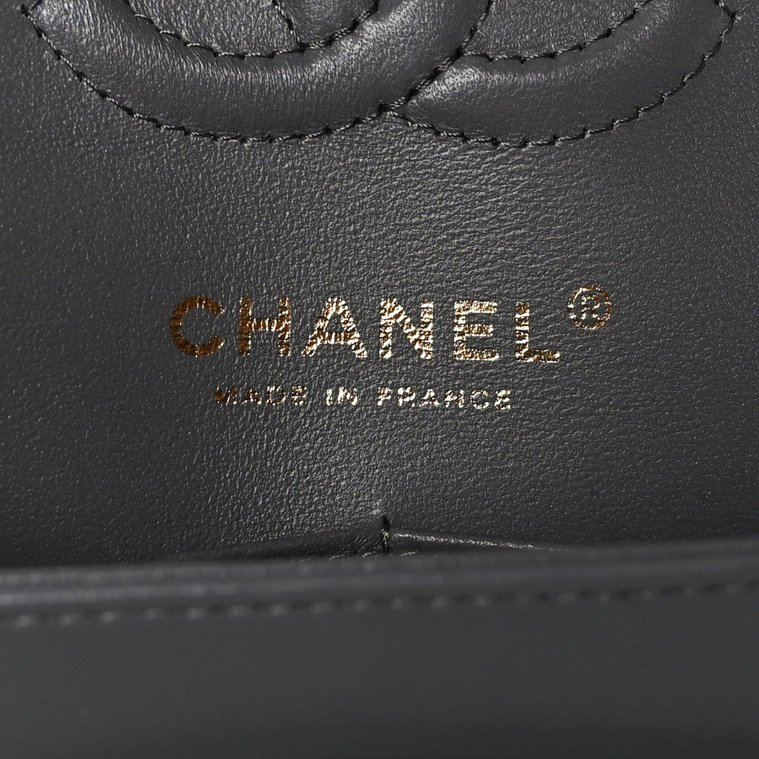 Chanel Lambskin Quilted Small Double Flap Grey 6 of 9