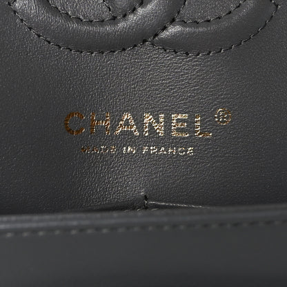 Chanel Lambskin Quilted Small Double Flap Grey 6 of 9