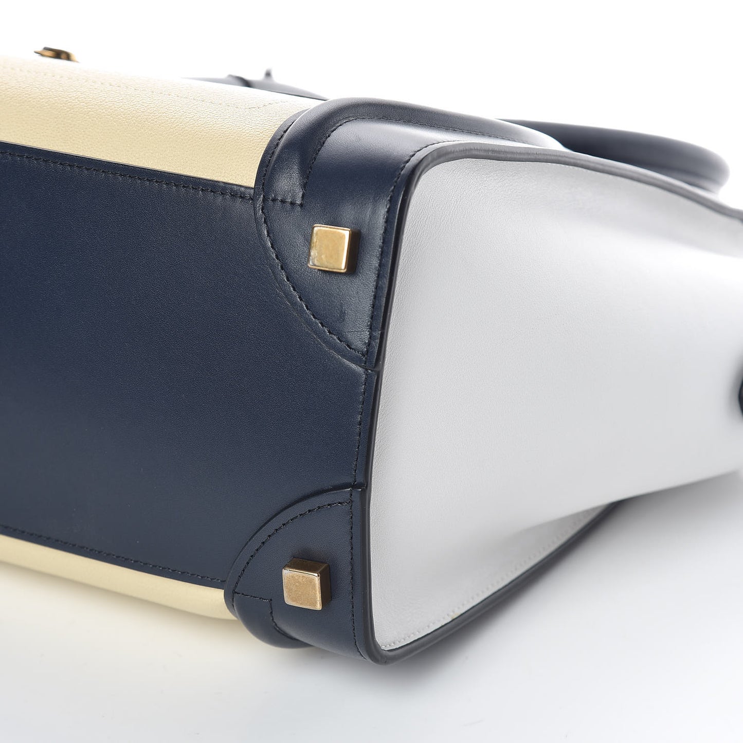 Goatskin Smooth Calfskin Micro Tri-Color Luggage Firefly