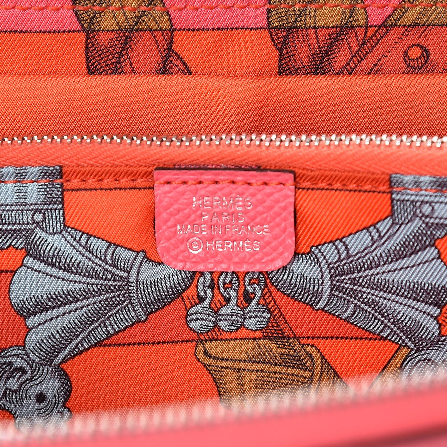 Hermes Epsom Silk'In Wallet Rose Azalee 6 of 8
