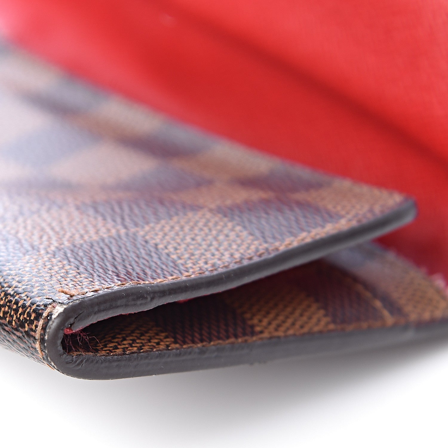 Louis Vuitton Damier Ebene Josephine Wallet Red 13 of 13