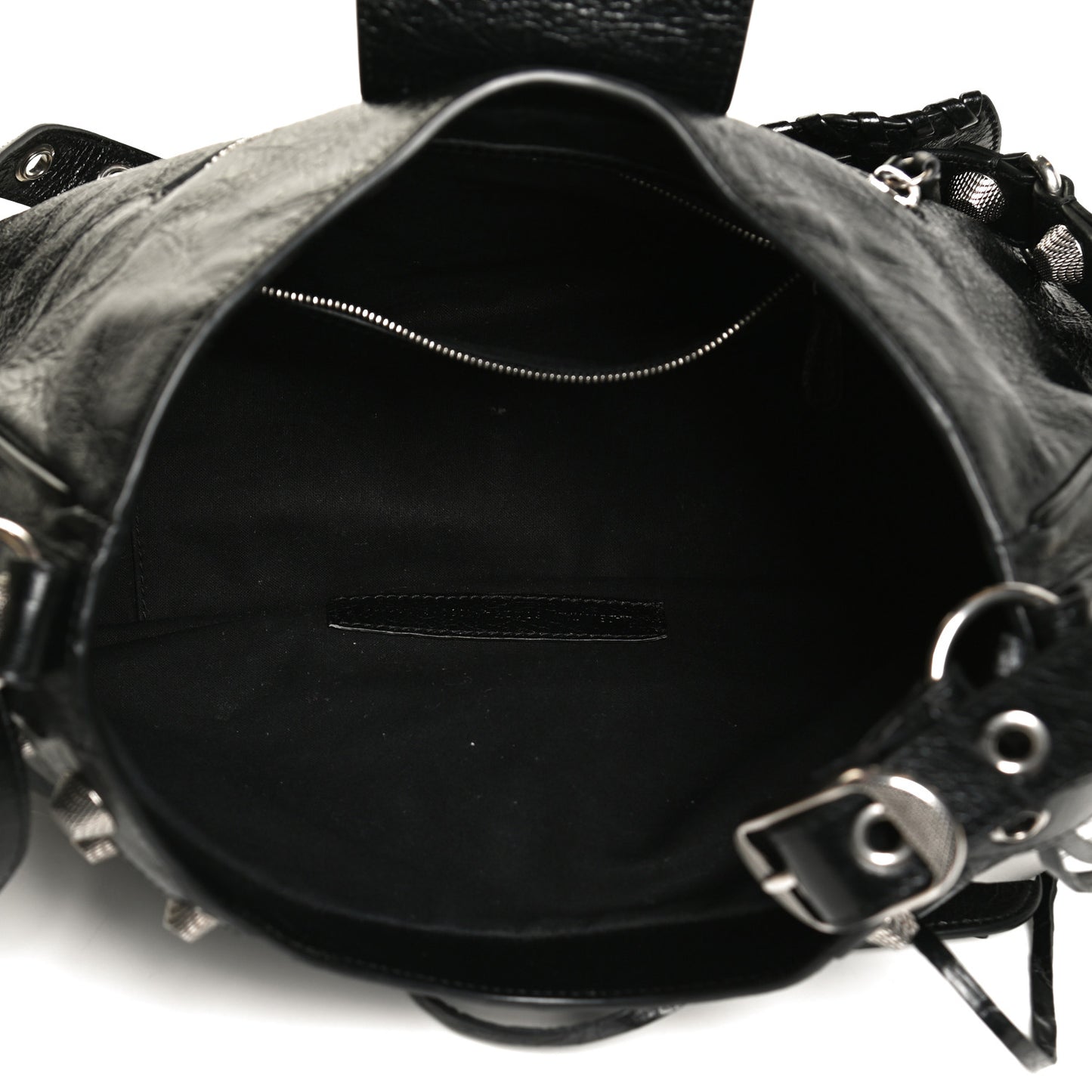 Agneau Arena Medium Le Cagole Shoulder Bag Black