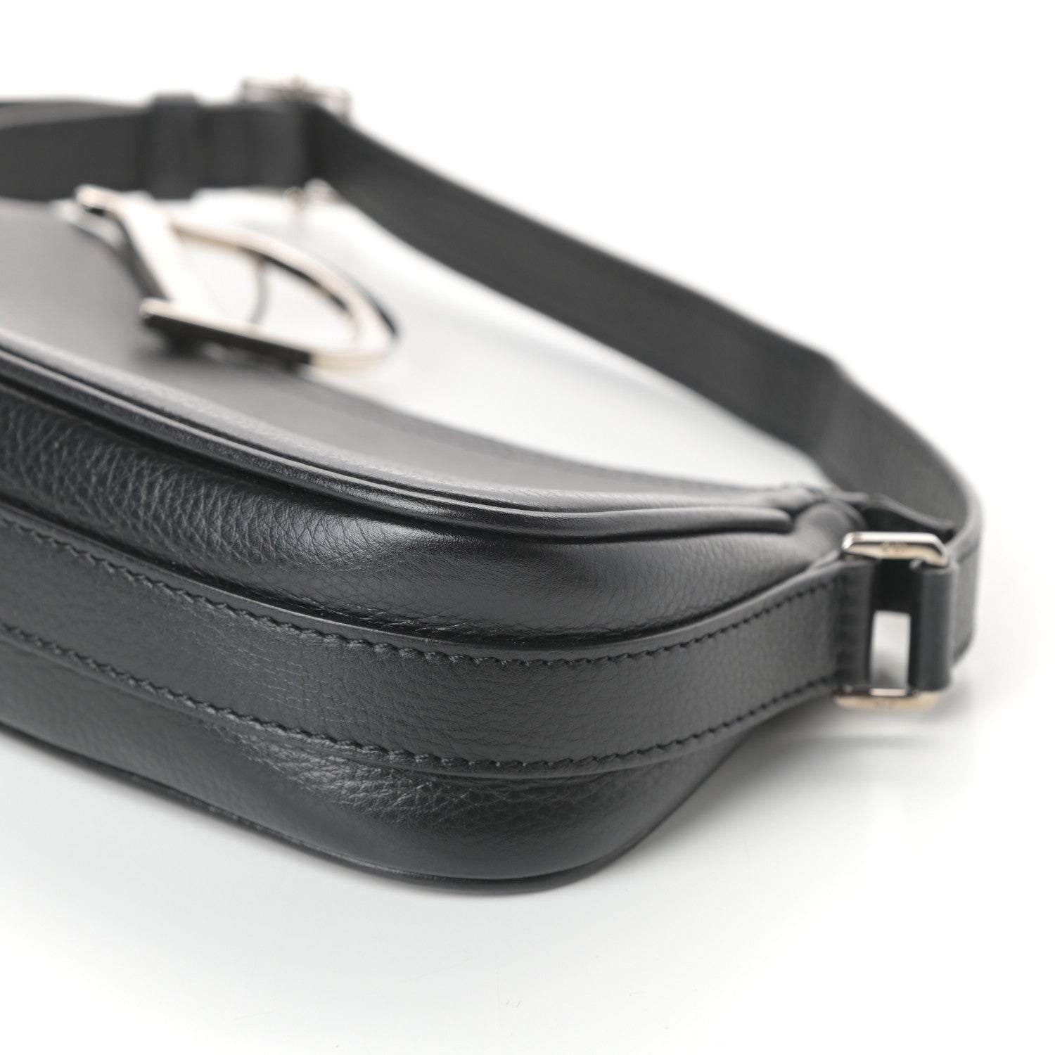 Christian Dior Calfskin Shoulder Bag Black 9 of 9