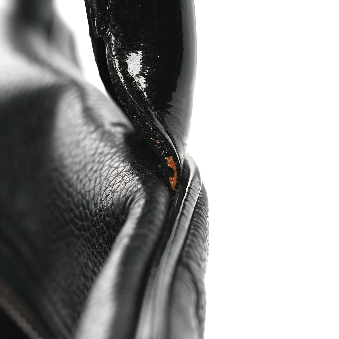Caviar Patent Quilted Large Bowler Black