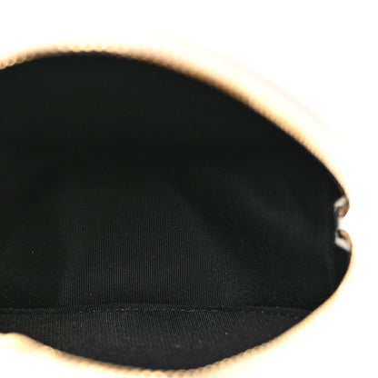 Chanel Calfskin Quilted Pearl Round Clutch With Chain White 5 of 11