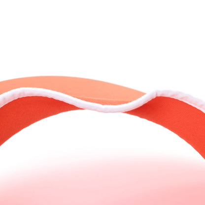 Hermes Cotton Canvas Visor Orange White 7 of 7