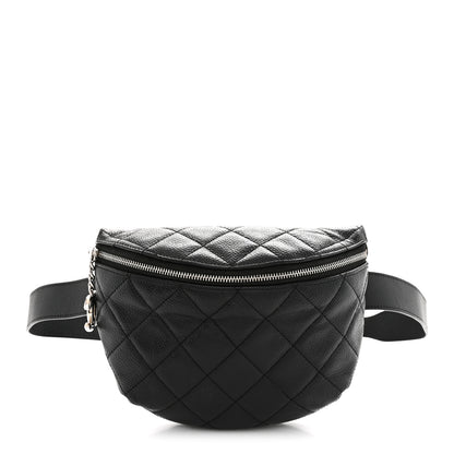 Chanel Grained Calfskin Quilted Waist Belt Bag Black 1 of 11