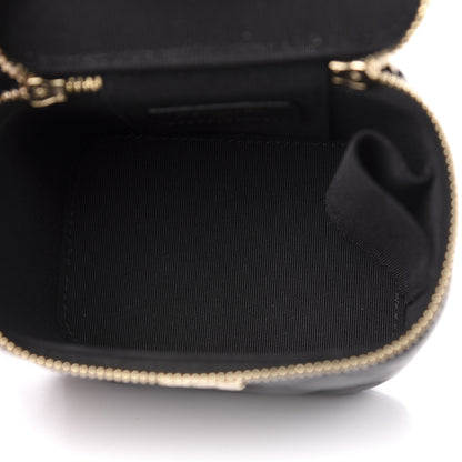 Chanel Lambskin Quilted Trendy Mini Vanity Case With Chain Black 5 of 11
