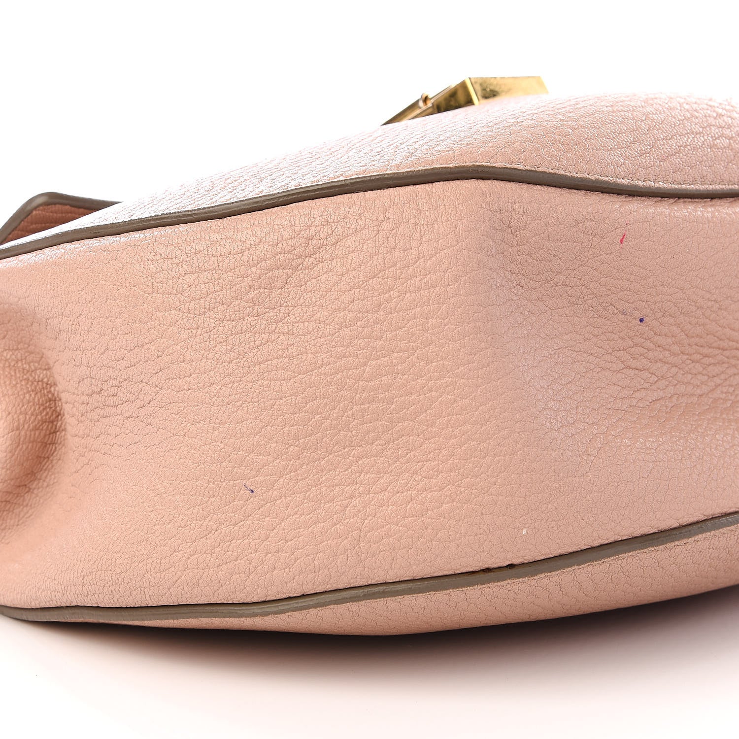 Chloe Grained Lambskin Drew Shoulder Bag Cement Pink 8 of 10
