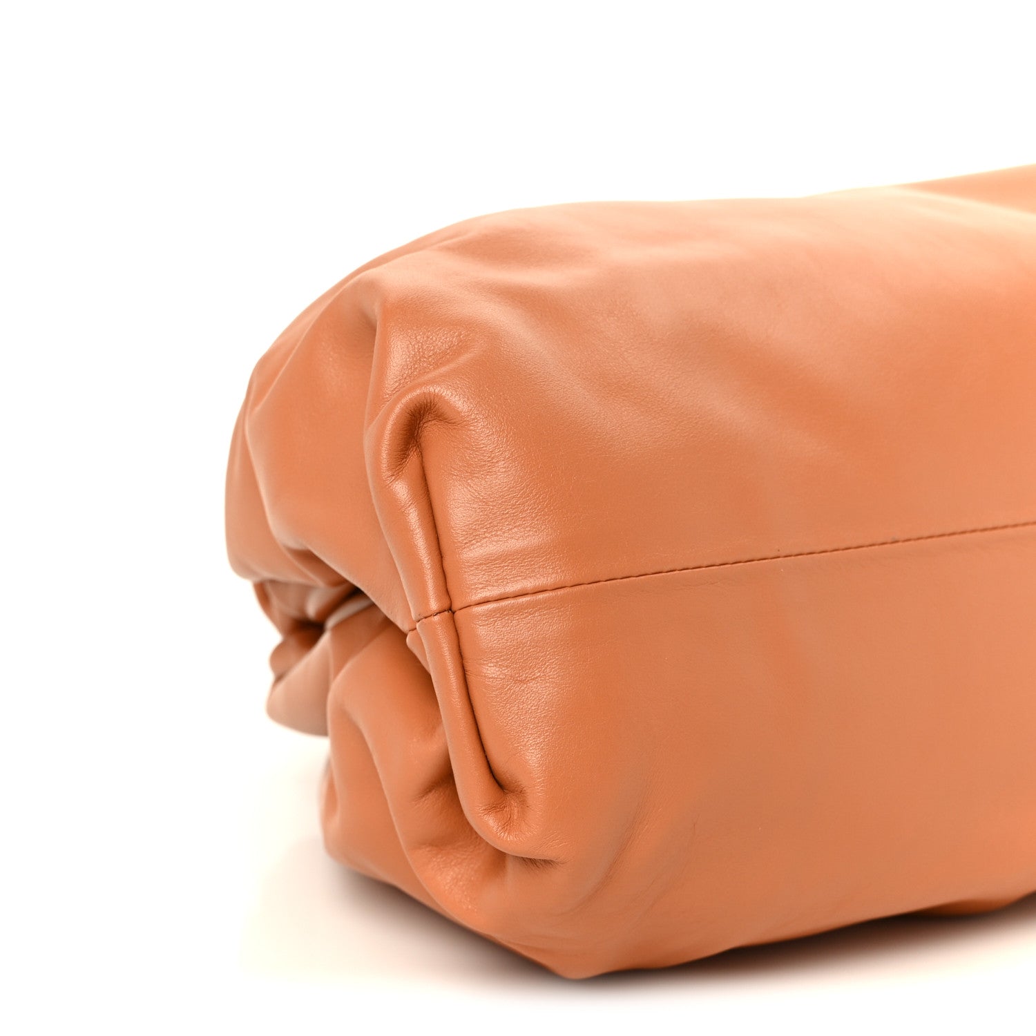 Bottega Veneta Smooth Butter Calf The Pouch Oversized Clutch Clay 10 of 11