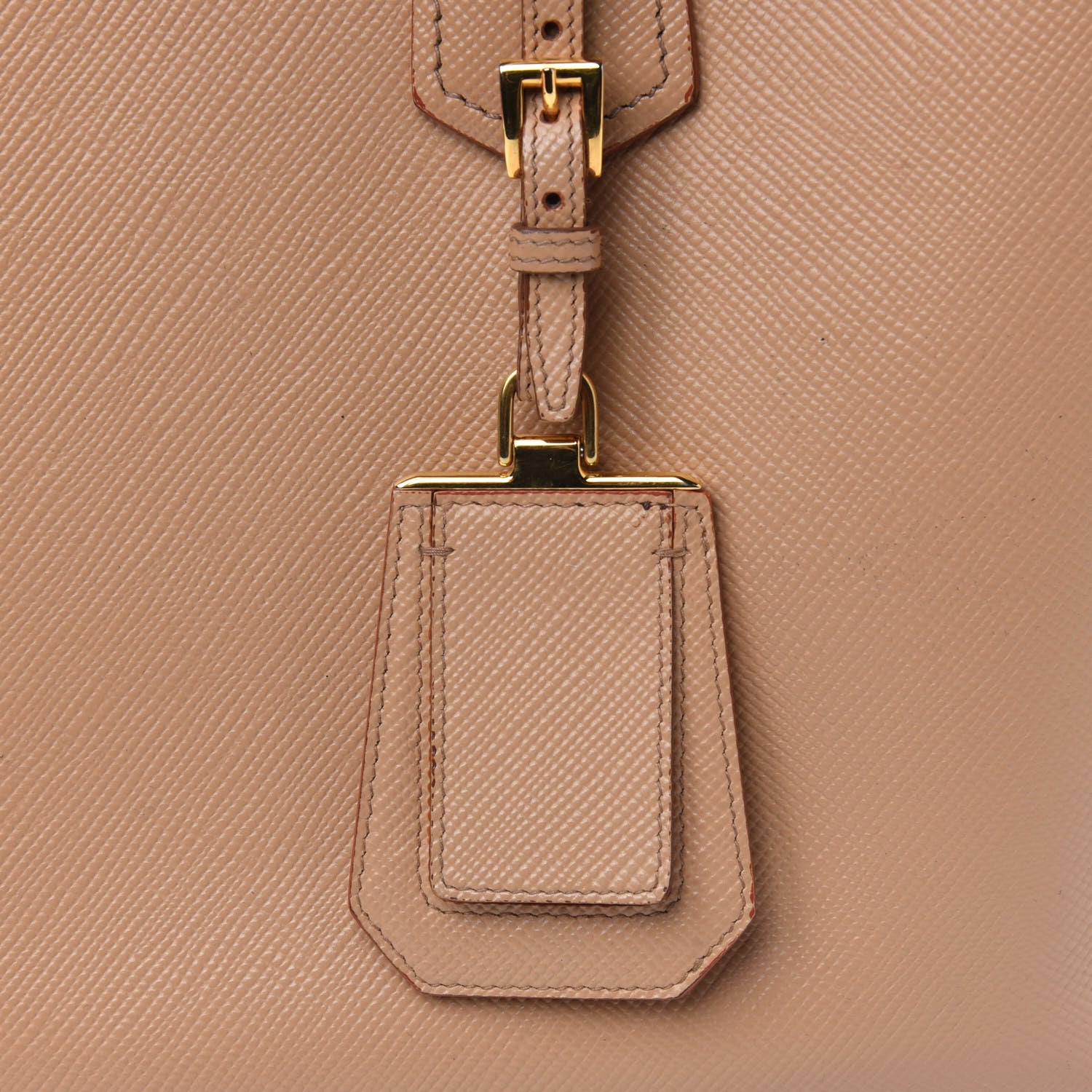 Prada Saffiano Cuir Medium Double Bag Noisette Papaya 42 of 47