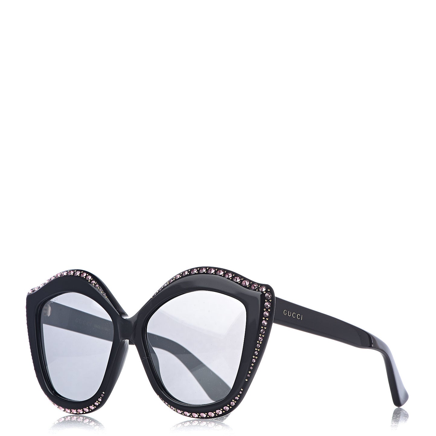 Crystal Cat Eye GG0118S Sunglasses Black