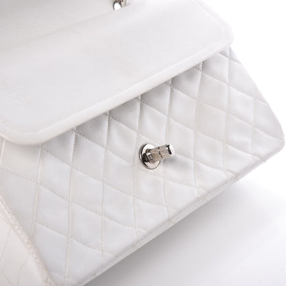 Chanel Lambskin Quilted Medium Double Flap White 14 of 16