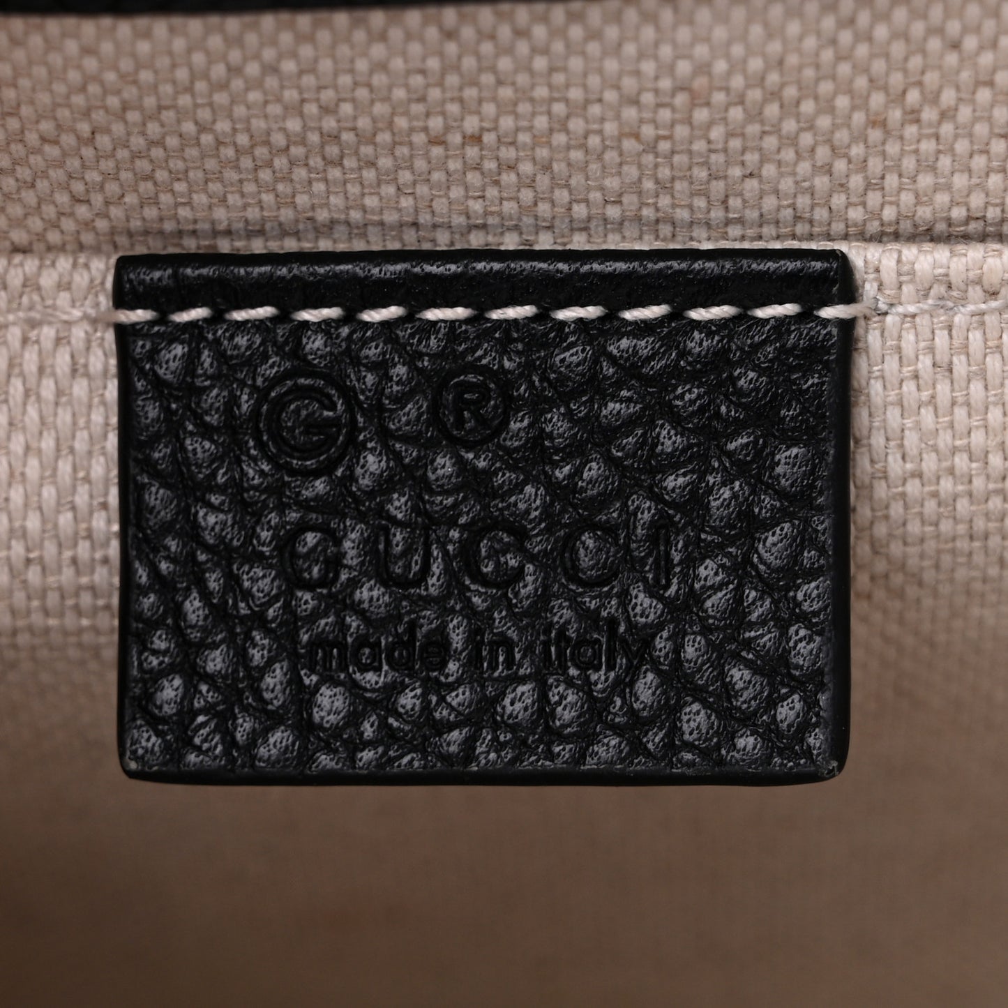 Calfskin Small GG Marmont Chain Handle Bag Black