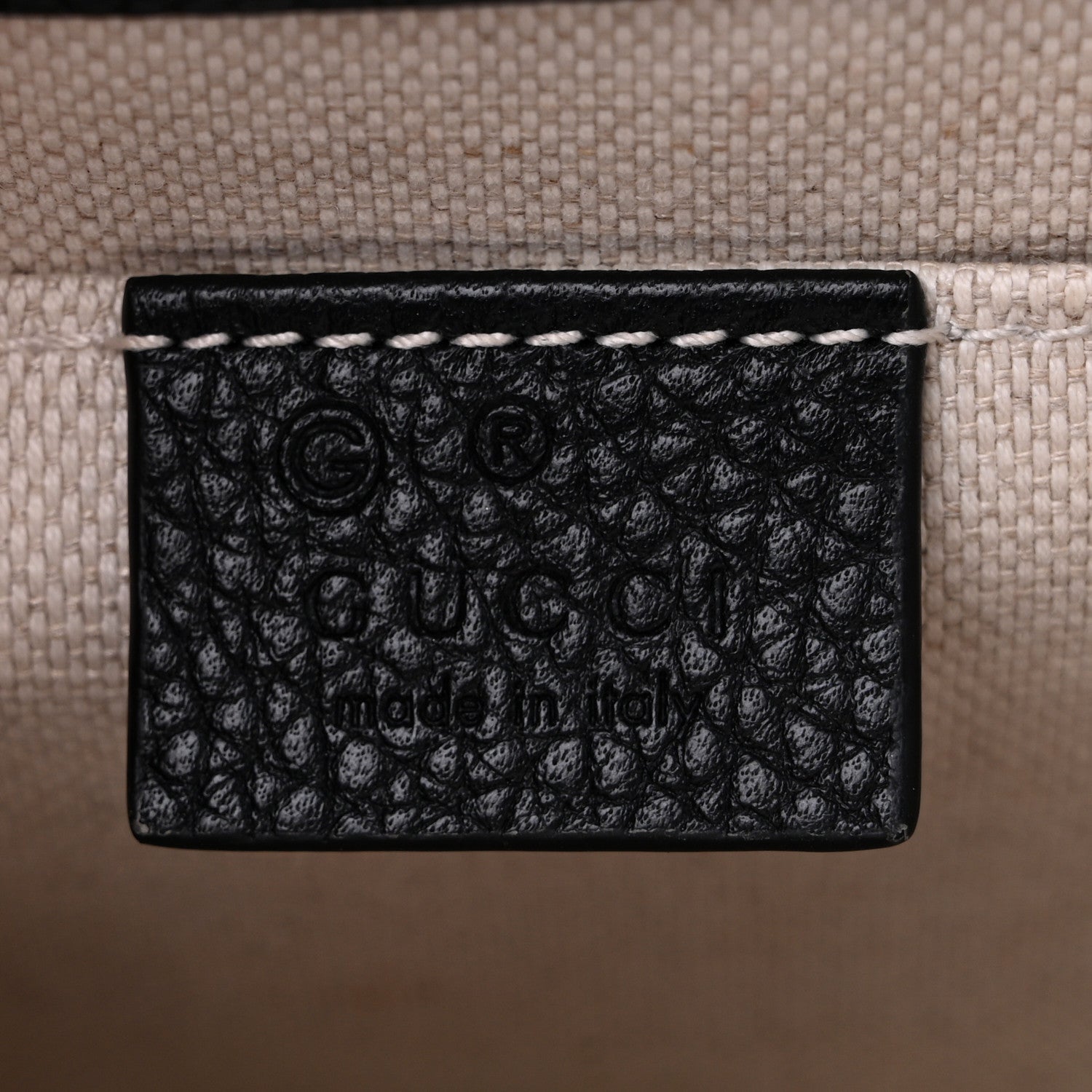 Gucci Calfskin Small GG Marmont Chain Handle Bag Black 6 of 13