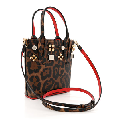 Christian Louboutin Calfskin Leopard Mini North South Cabata Tote Multicolor 3 of 9