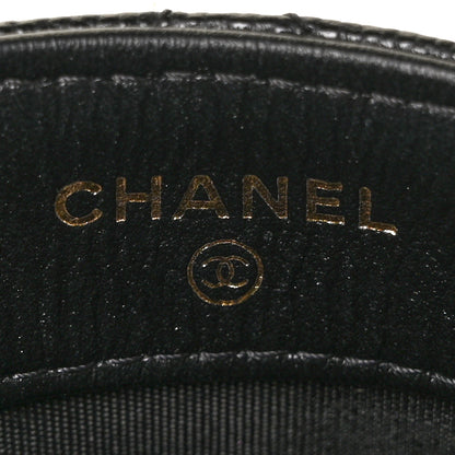Chanel Caviar Quilted French New Wave Phone Holder With Chain Black 6 of 11