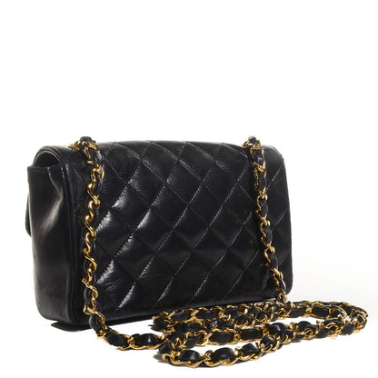 Chanel Lambskin Quilted Mini Rectangular Flap Black 3 of 7