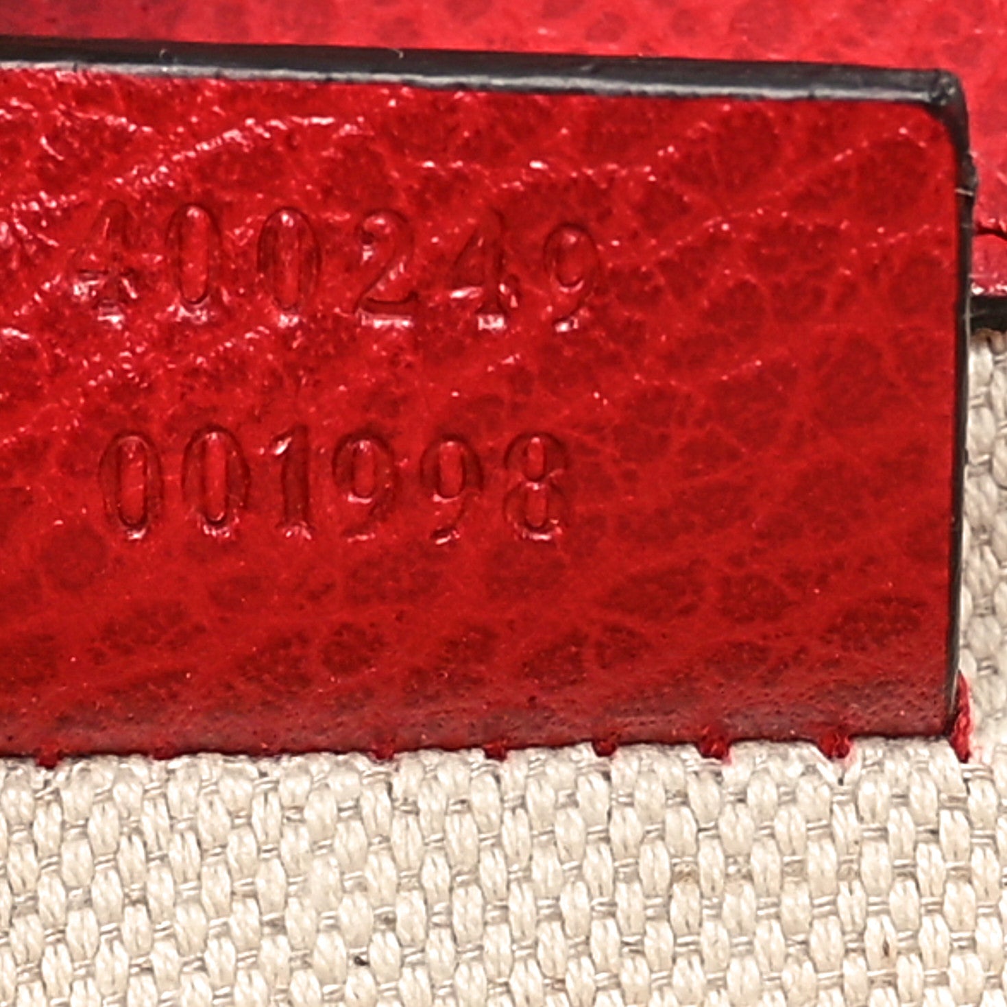 Gucci Dollar Calfskin Swarovski Crystal Small Dionysus Shoulder Bag Hibiscus Red 7 of 10