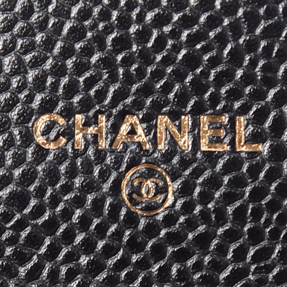 Chanel Caviar Quilted Flap Card Holder Black 6 of 8