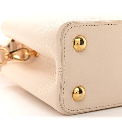 Louis Vuitton Taurillon Capucines BB Cream Beige Pearly Pink 8 of 10