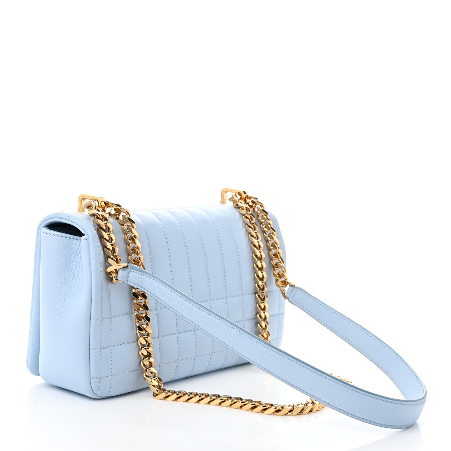 Lambskin Quilted Small Lola Bag Pale Blue