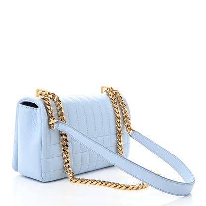 Burberry Lambskin Quilted Small Lola Bag Pale Blue 3 of 10