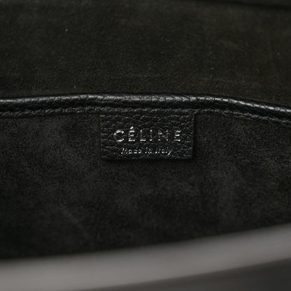 Celine Drummed Calfskin Nano Luggage Black 6 of 12