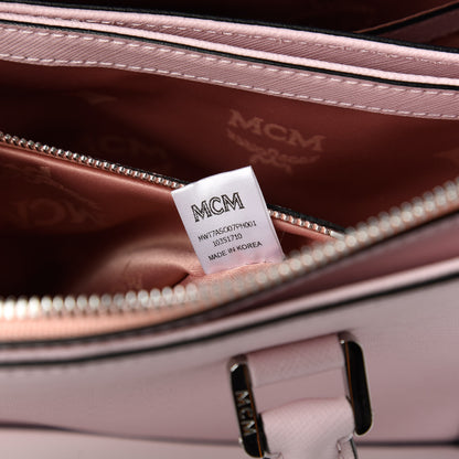 MCM Saffiano Nuovo Tote Chalk Pink 8 of 9