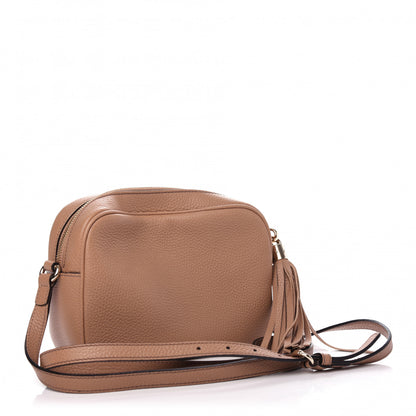 Gucci Pebbled Calfskin Small Soho Disco Bag Rose Beige 3 of 9
